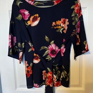 West Kei floral bow tie blouse
